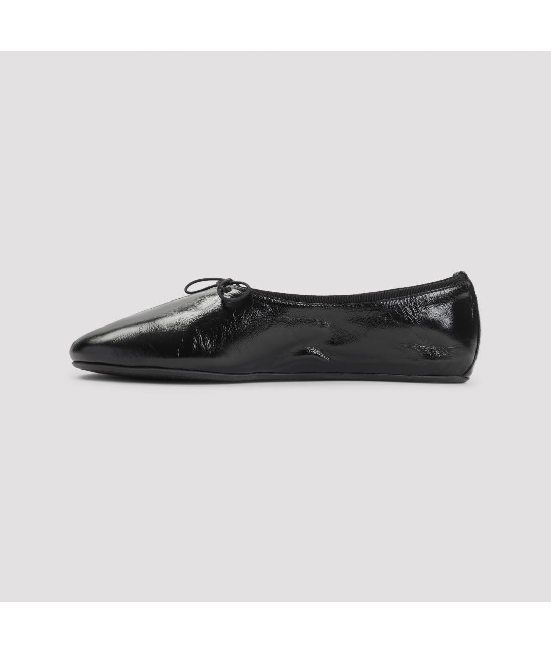 PHOEBE PHILO Черные кожаные балетки, фото 4