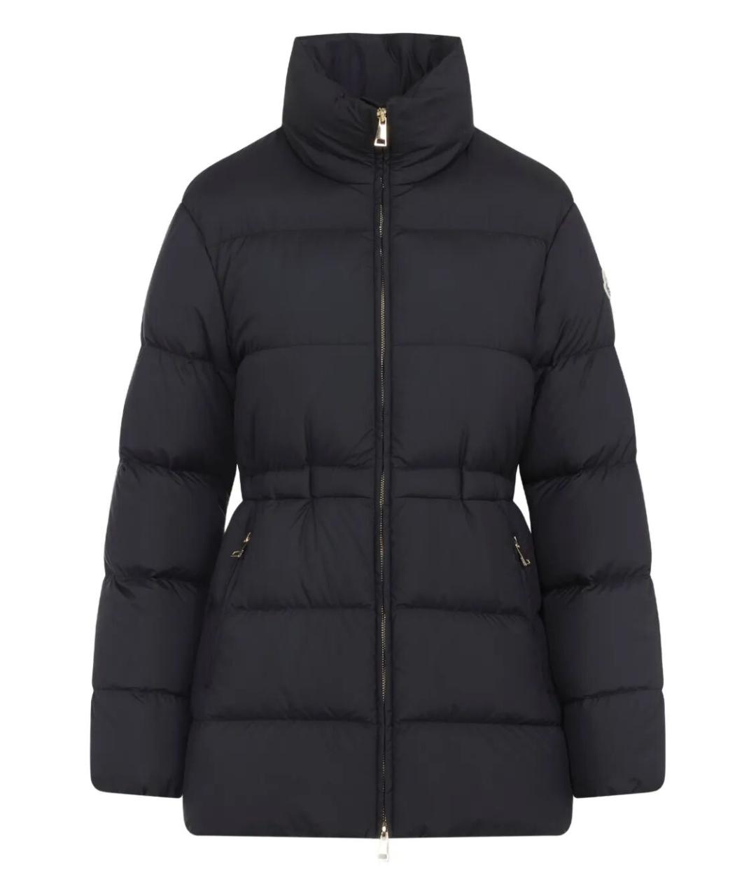 MONCLER Черный полиэстеровый пуховик, фото 1