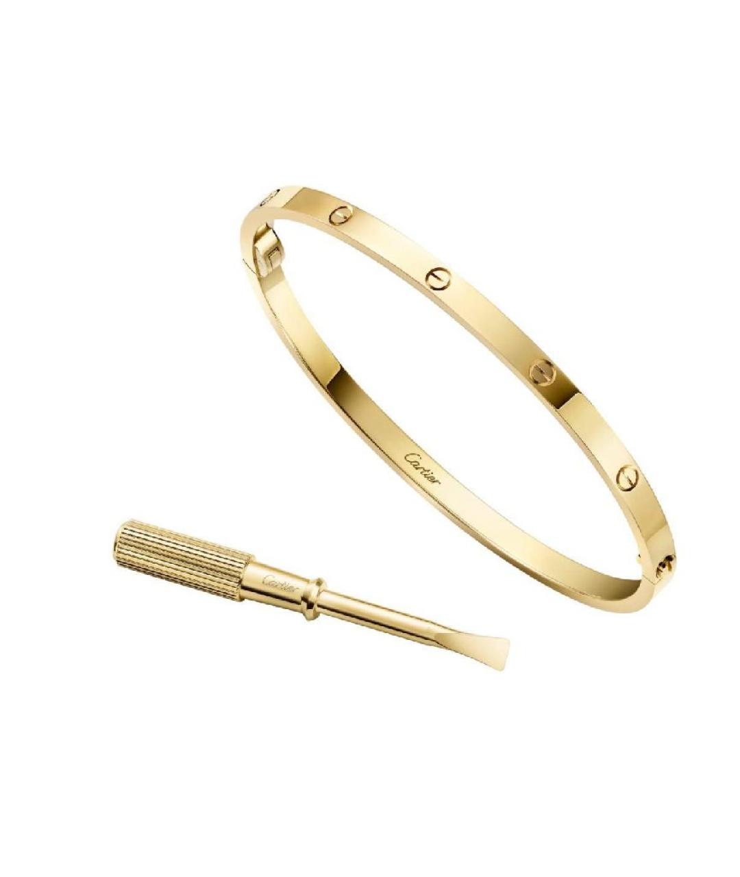 CARTIER Желтый браслет из желтого золота, фото 2