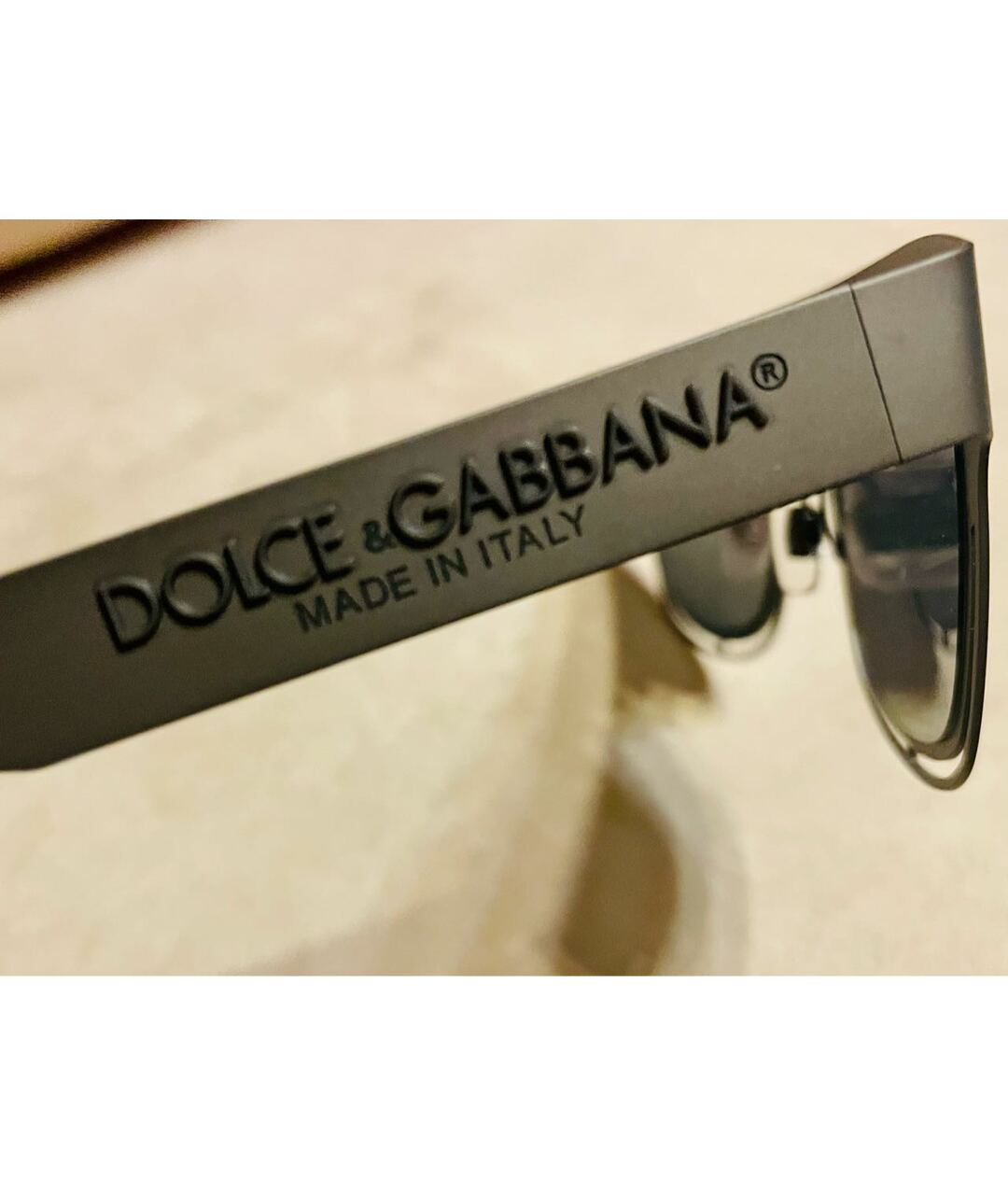 DOLCE&GABBANA Антрацитовые металлические солнцезащитные очки, фото 7