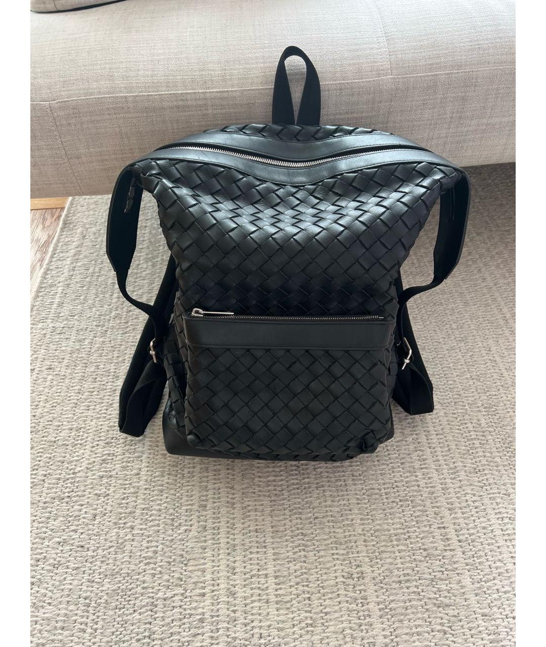 BOTTEGA VENETA Черный кожаный рюкзак, фото 5
