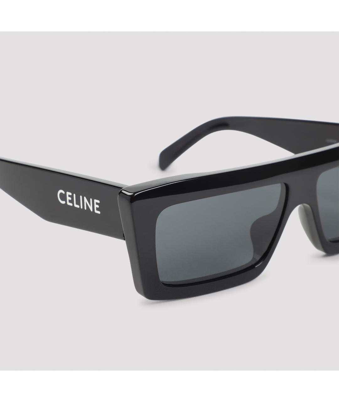 CELINE Черные пластиковые солнцезащитные очки, фото 4