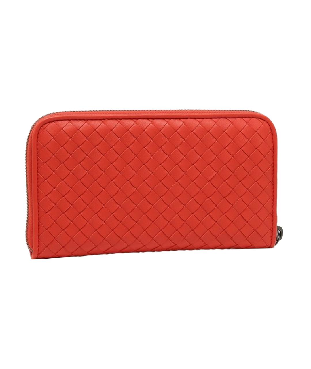 BOTTEGA VENETA Красный кожаный кошелек, фото 3