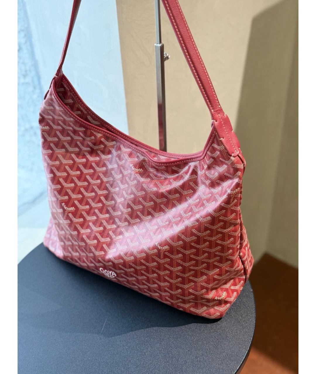 GOYARD Красная сумка через плечо из искусственной кожи, фото 3