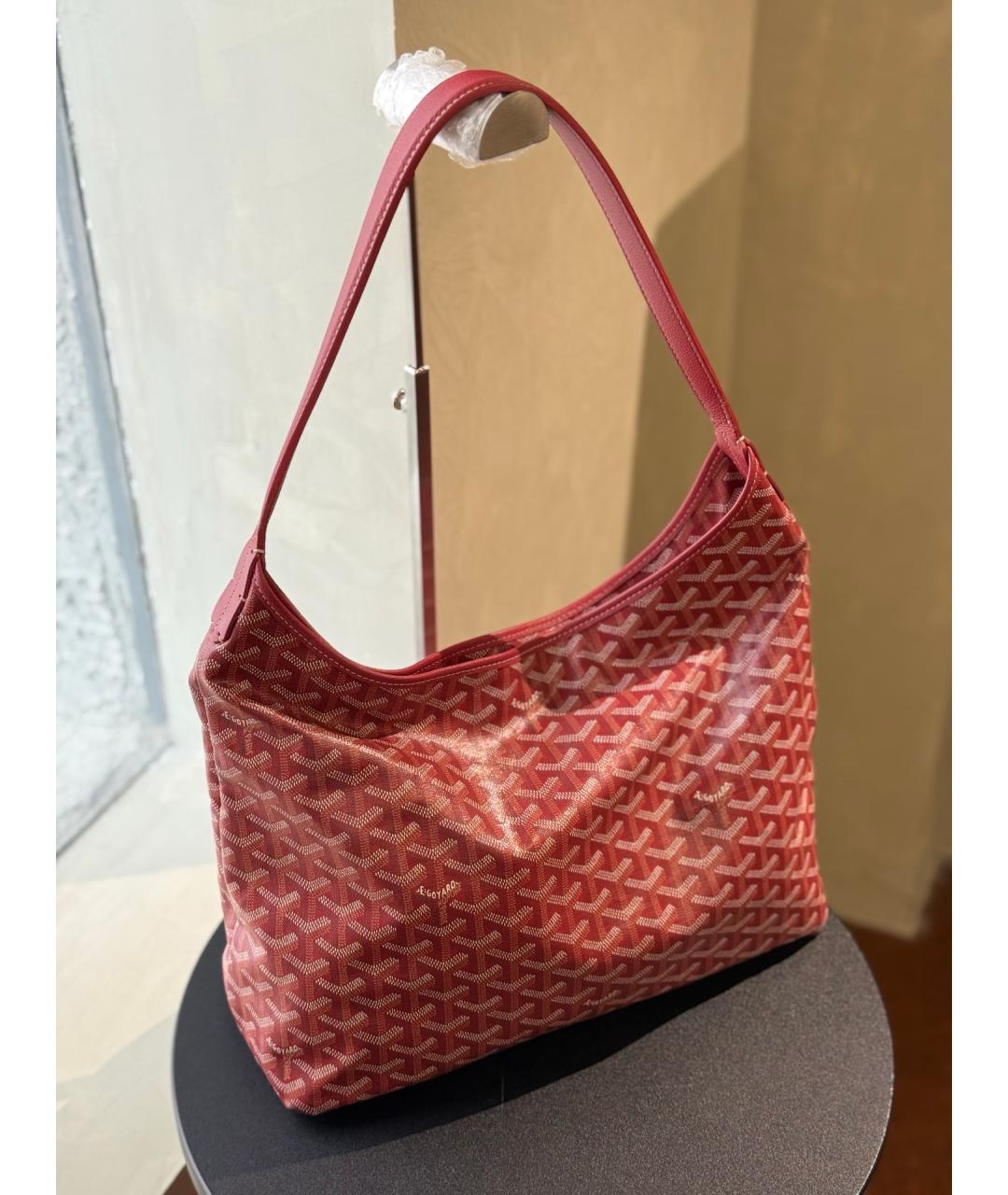 GOYARD Красная сумка через плечо из искусственной кожи, фото 6