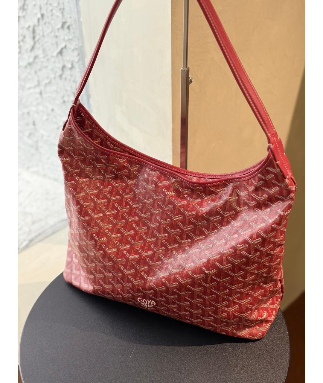 GOYARD Красная сумка через плечо из искусственной кожи, фото 2