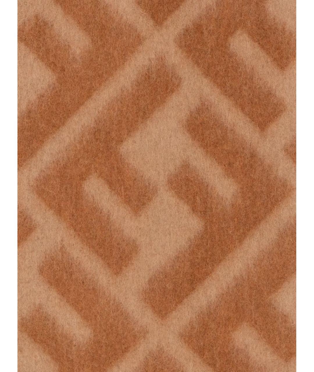 FENDI Бежевый шарф, фото 3