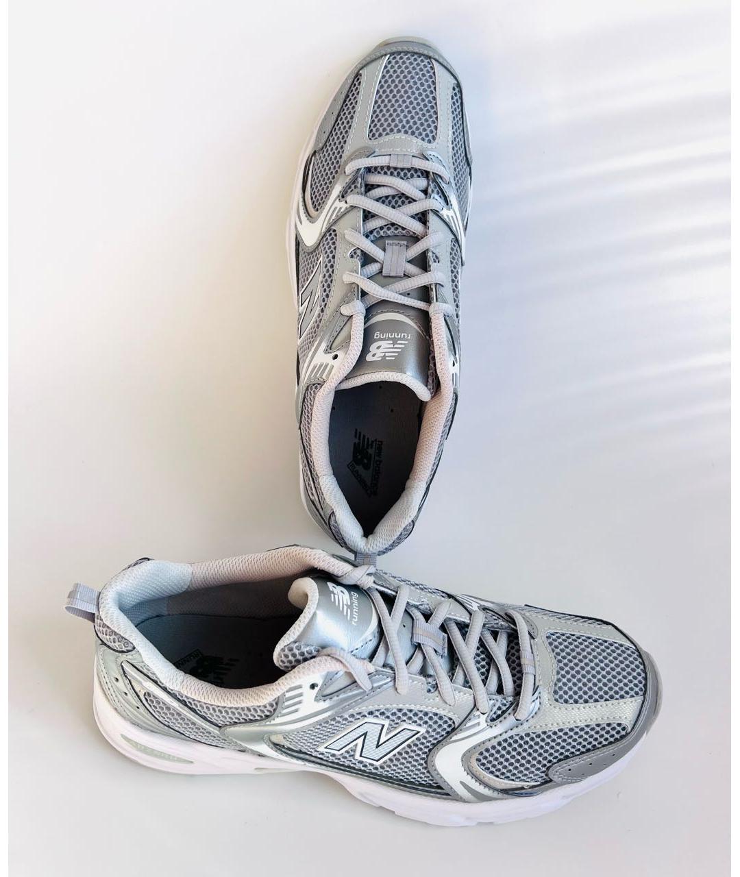 NEW BALANCE Серебряные низкие кроссовки / кеды, фото 3