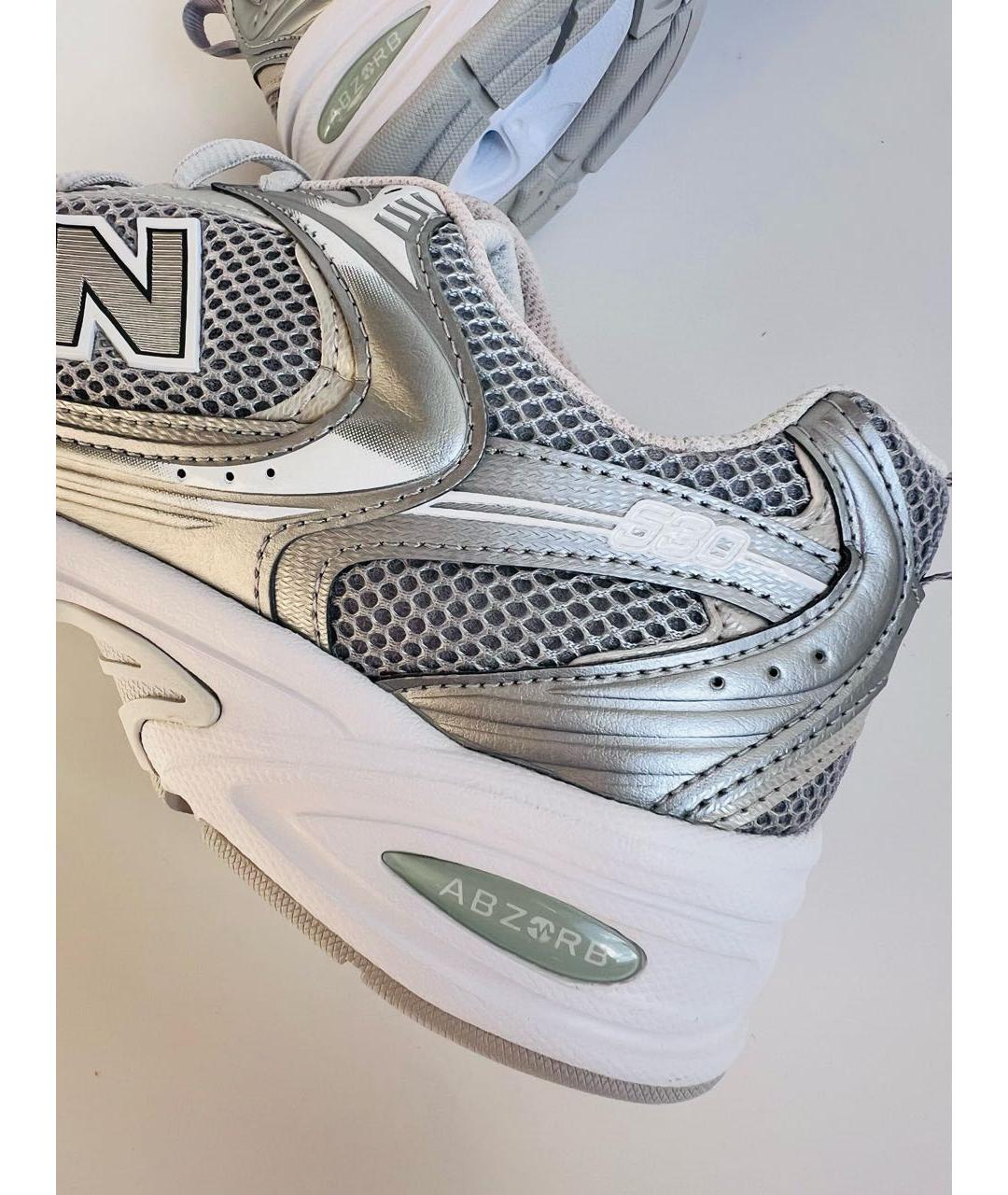 NEW BALANCE Серебряные низкие кроссовки / кеды, фото 5