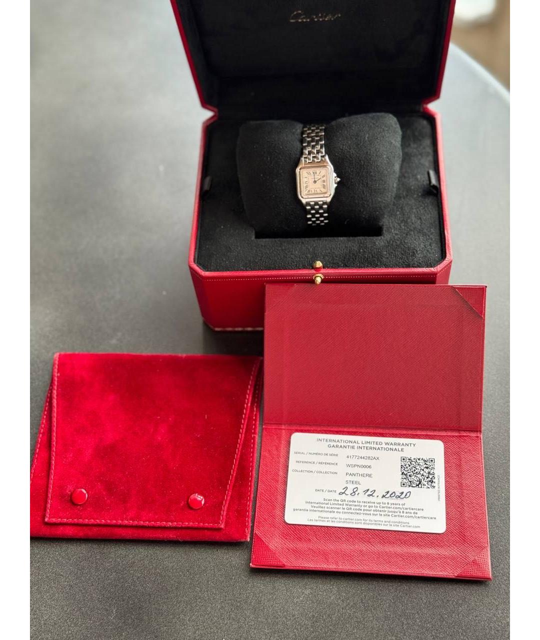 CARTIER Серебряные часы, фото 4