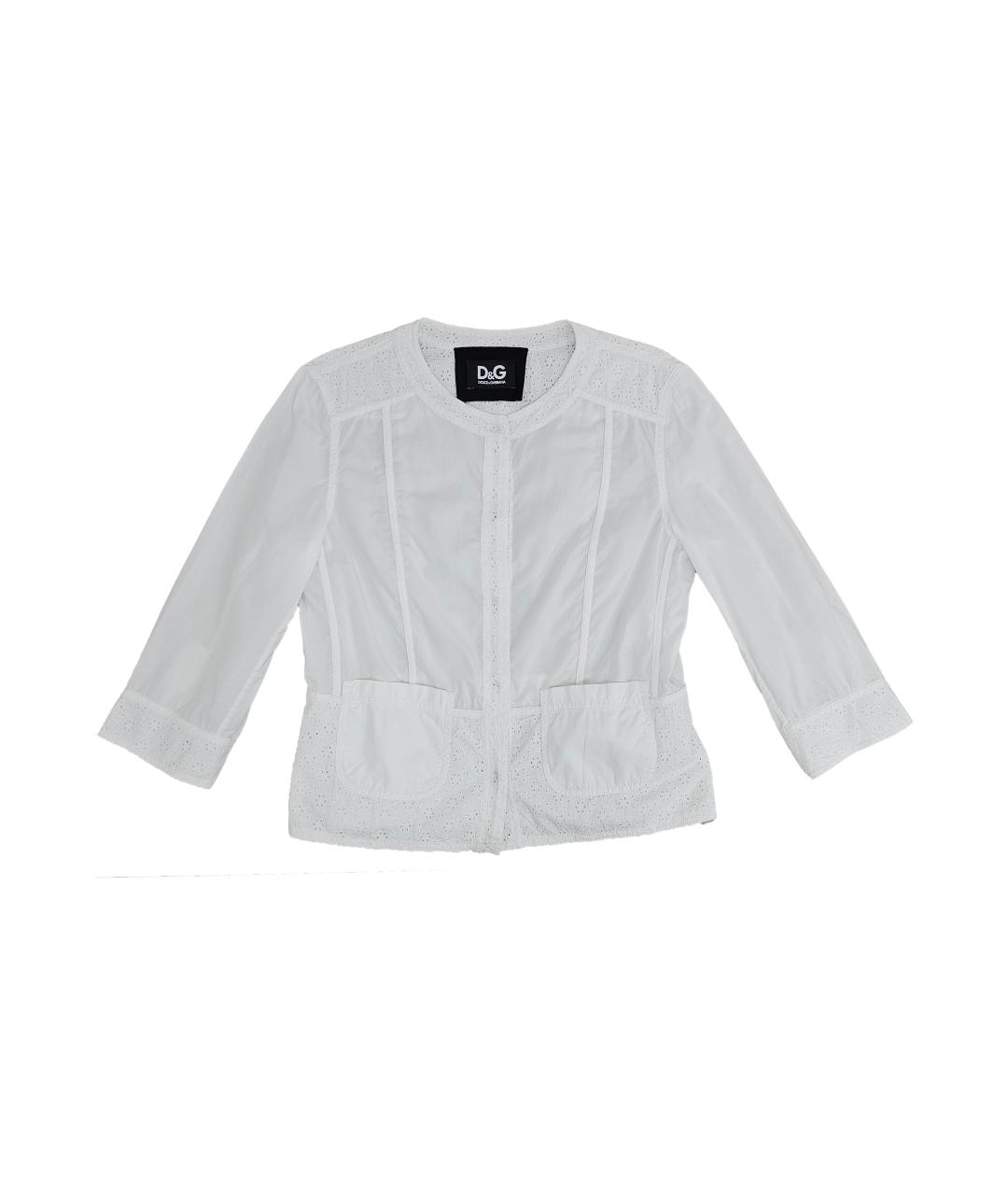 DOLCE&GABBANA Белая хлопковая рубашка, фото 1