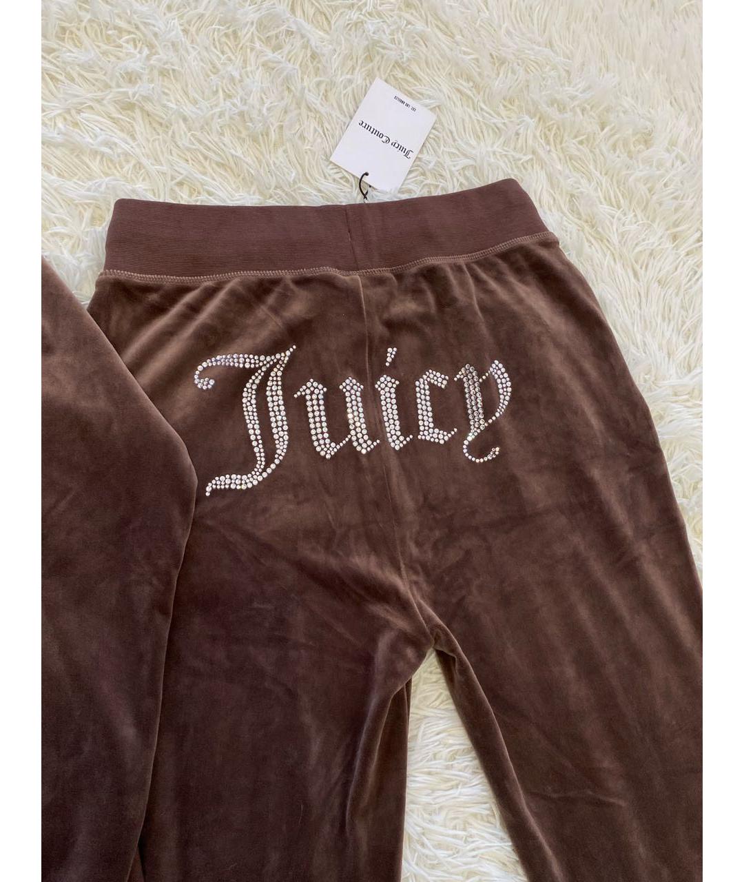 JUICY COUTURE Коричневый велюровый спортивные костюмы, фото 5
