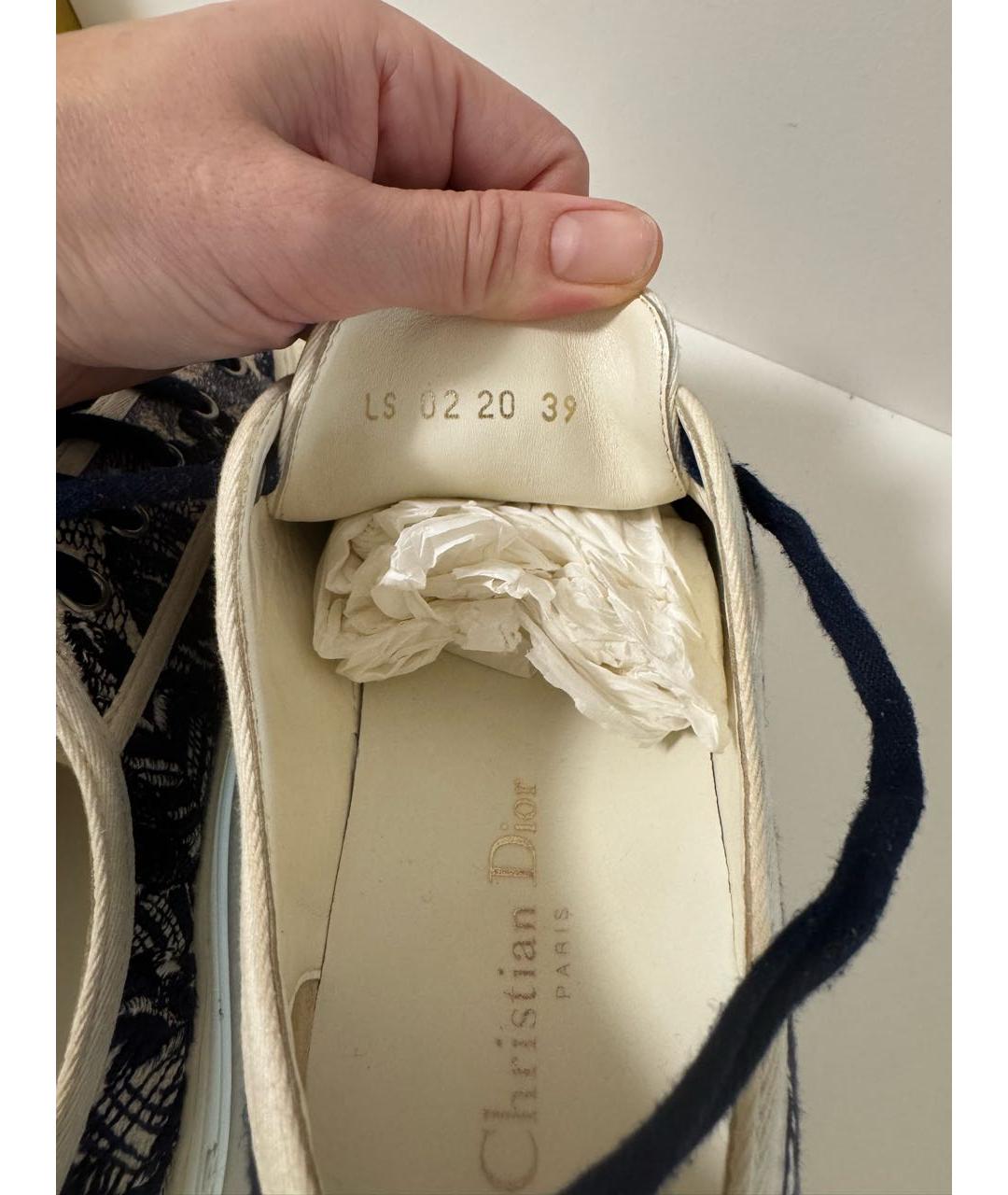 CHRISTIAN DIOR Синие кеды, фото 5