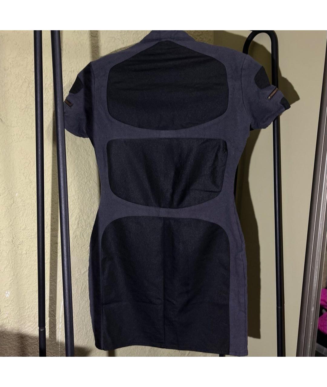 VERSUS VERSACE Антрацитовое платье, фото 2