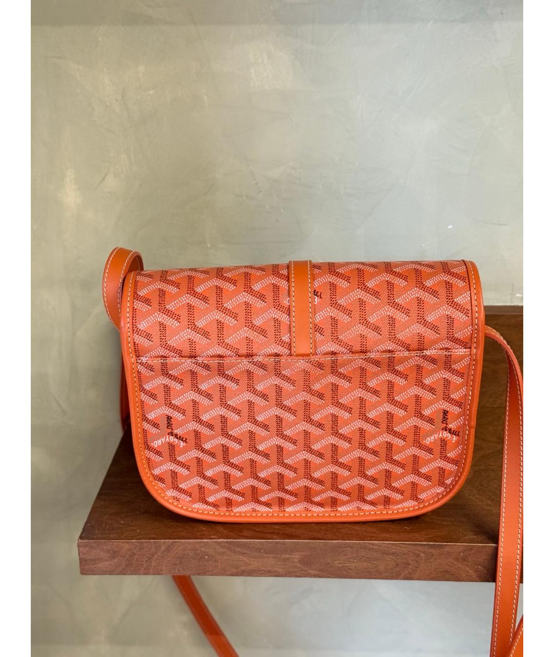 GOYARD Оранжевая сумка через плечо из искусственной кожи, фото 6