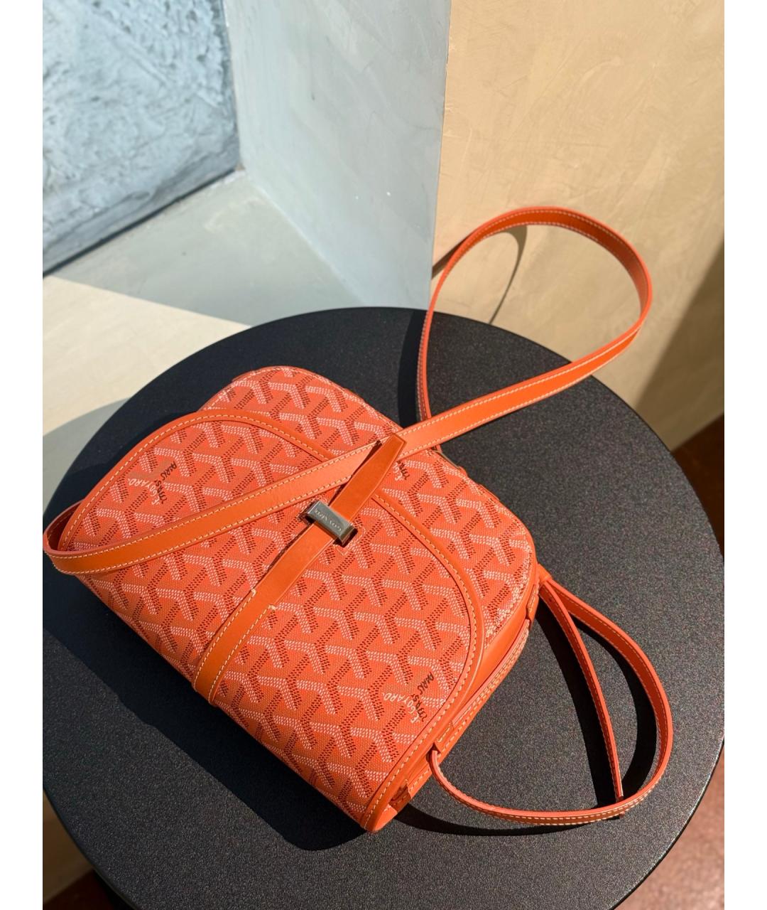 GOYARD Оранжевая сумка через плечо из искусственной кожи, фото 9