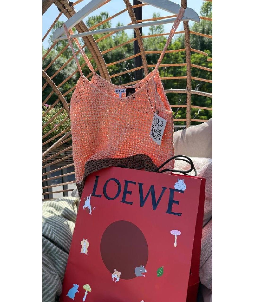 LOEWE Коралловая майка, фото 3