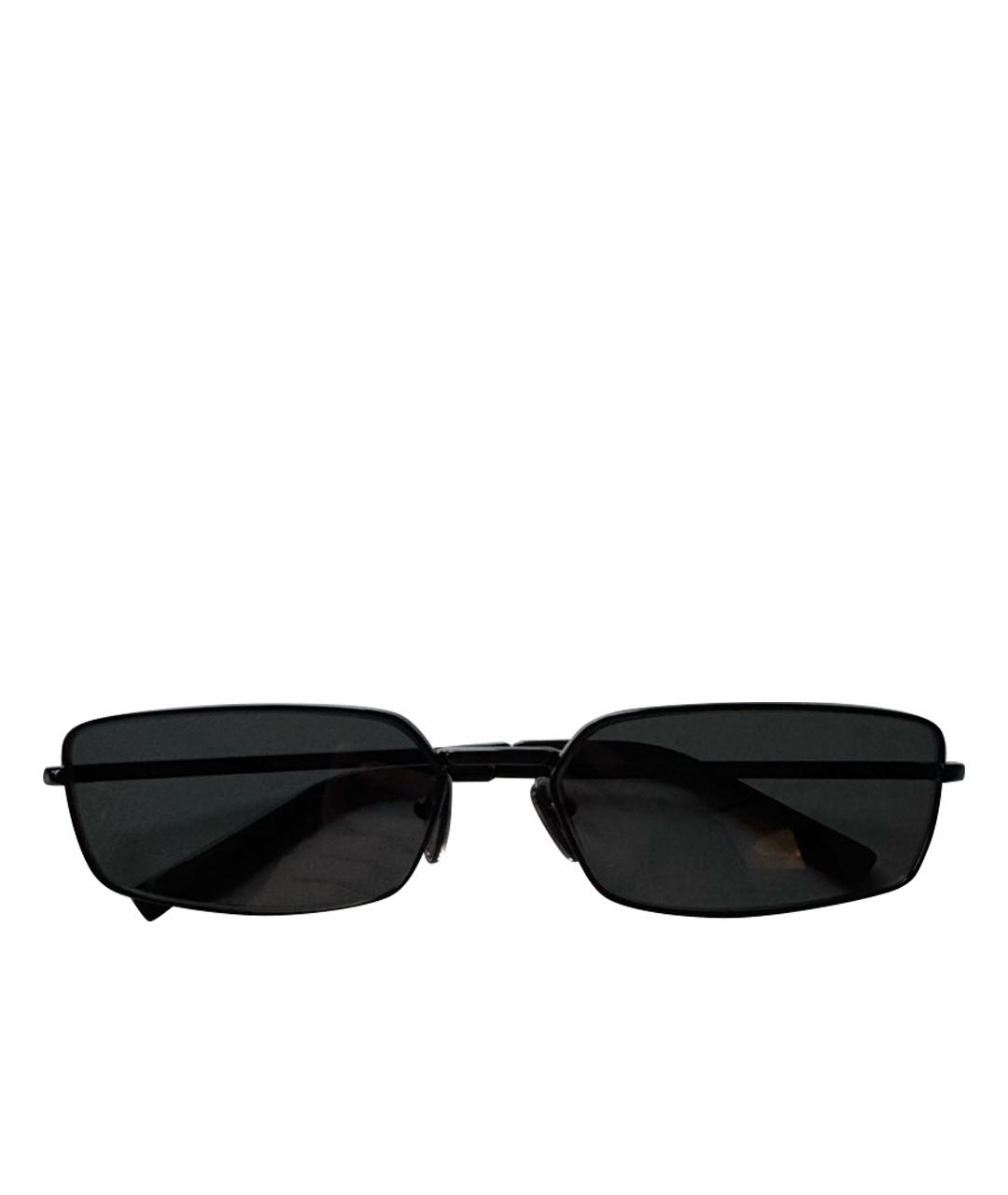PRADA Черные металлические солнцезащитные очки, фото 1