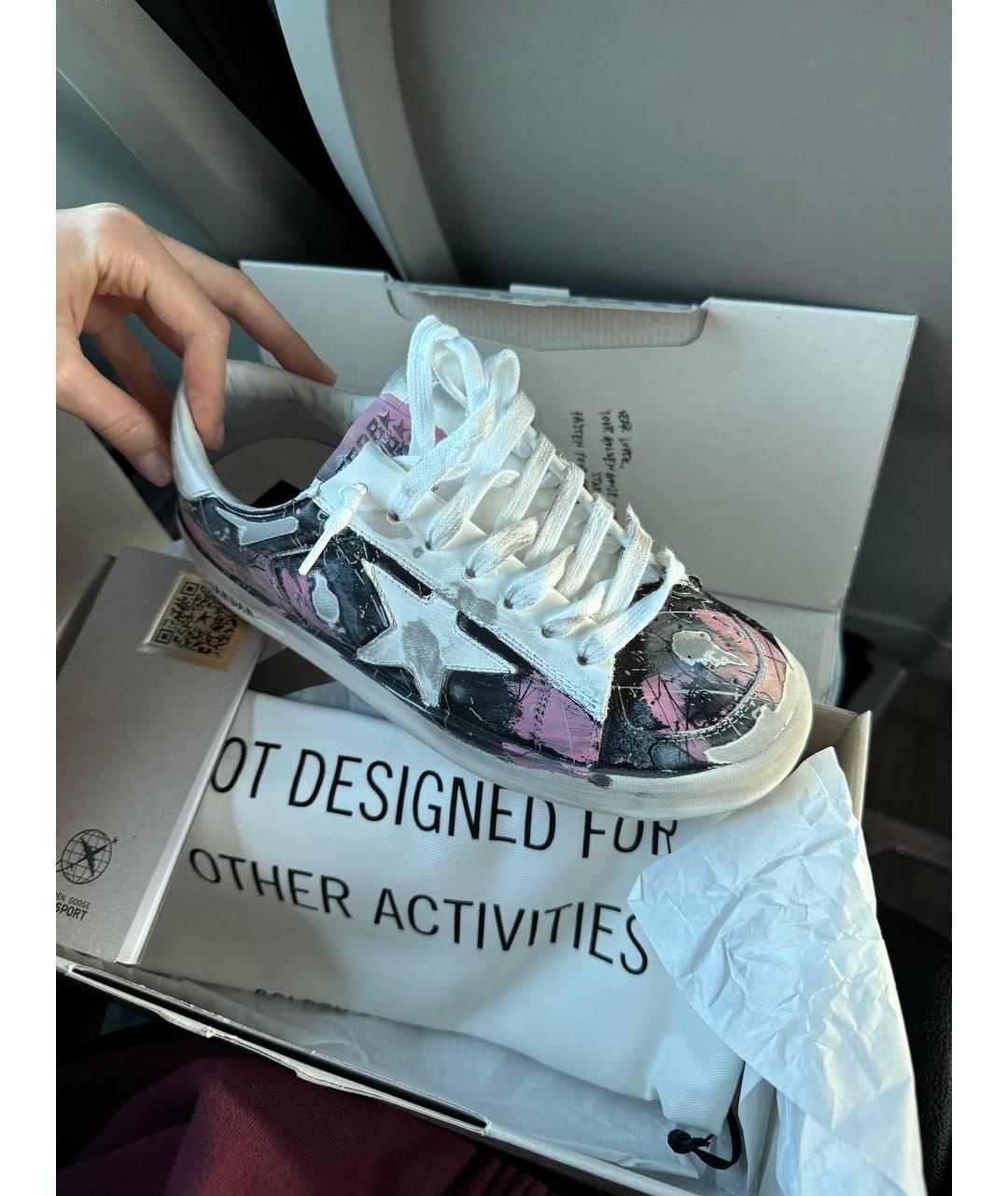 GOLDEN GOOSE DELUXE BRAND Мульти кожаные кроссовки, фото 4