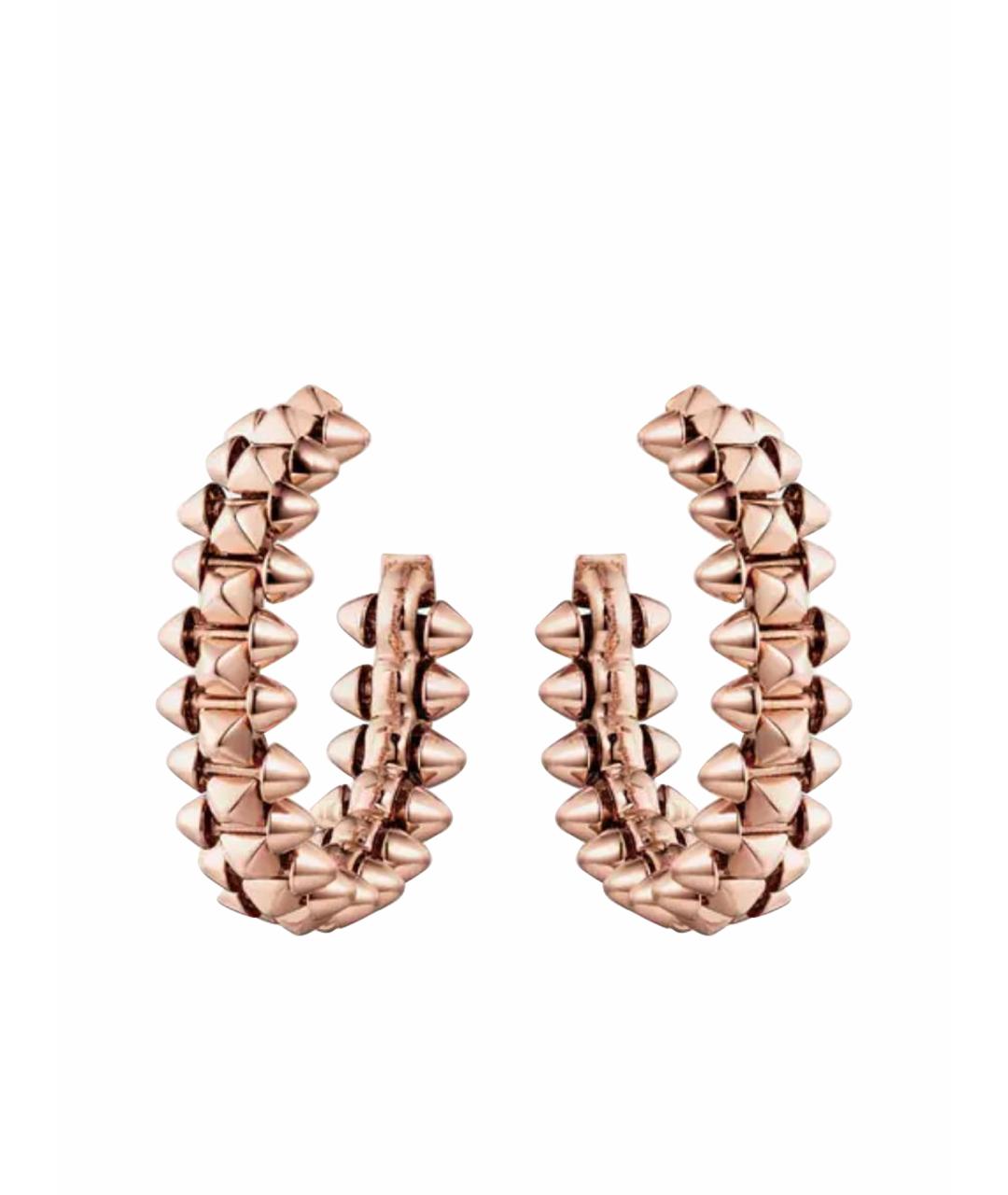 CARTIER Розовые серьги из розового золота, фото 1