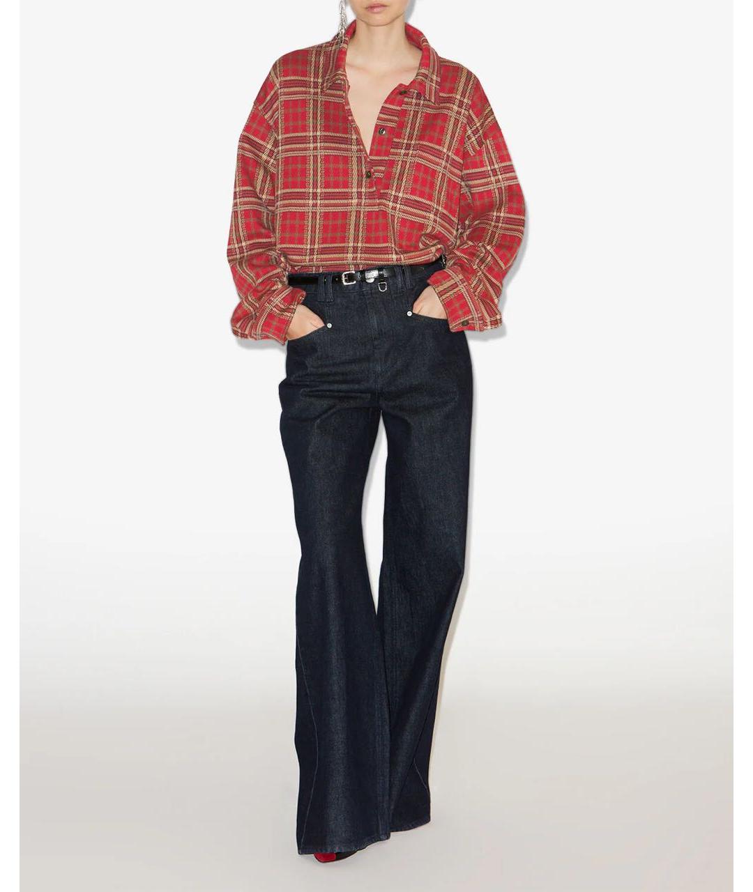 ISABEL MARANT Красная хлопковая рубашка, фото 2