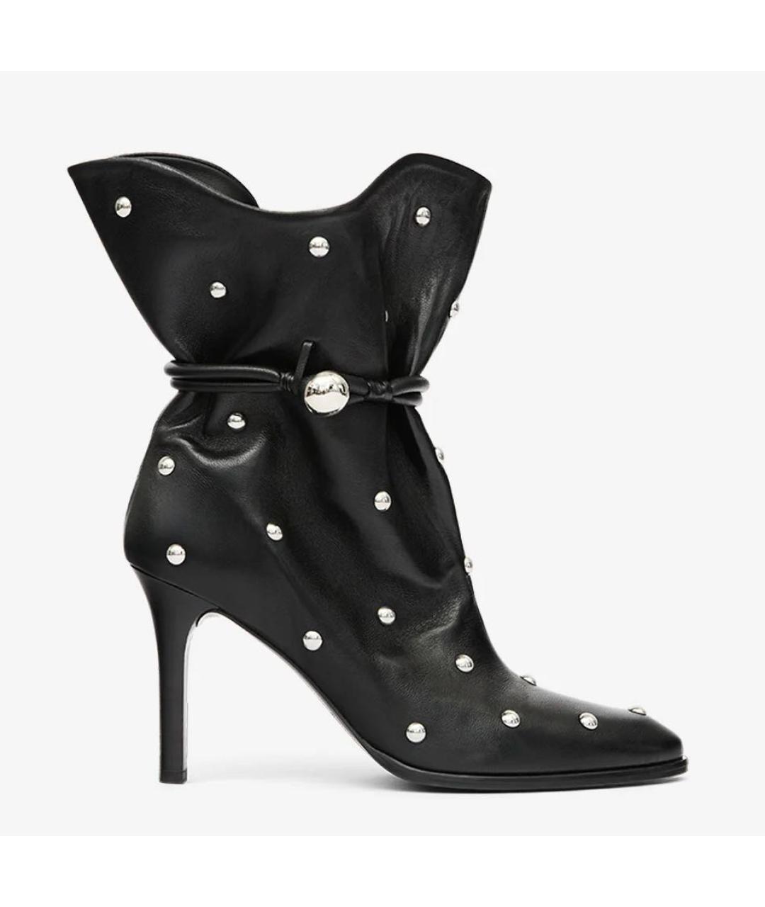 ISABEL MARANT Черные кожаные сапоги, фото 6