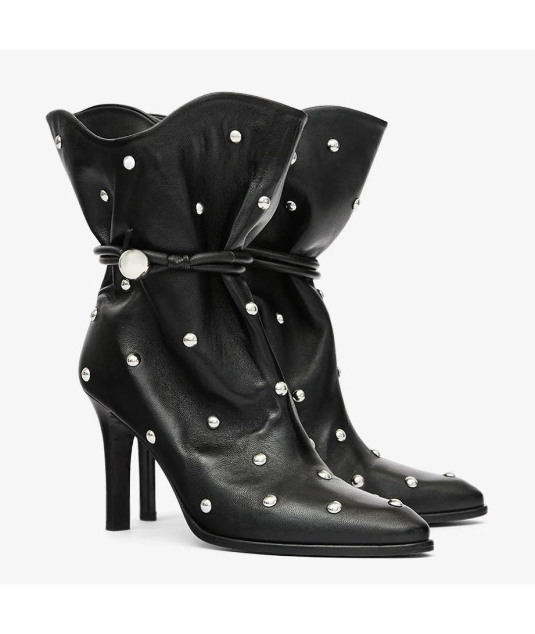 ISABEL MARANT Черные кожаные сапоги, фото 3