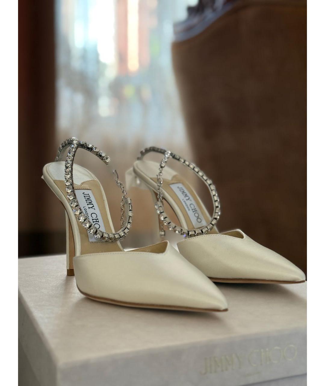JIMMY CHOO Текстильные лодочки на низком каблуке, фото 2