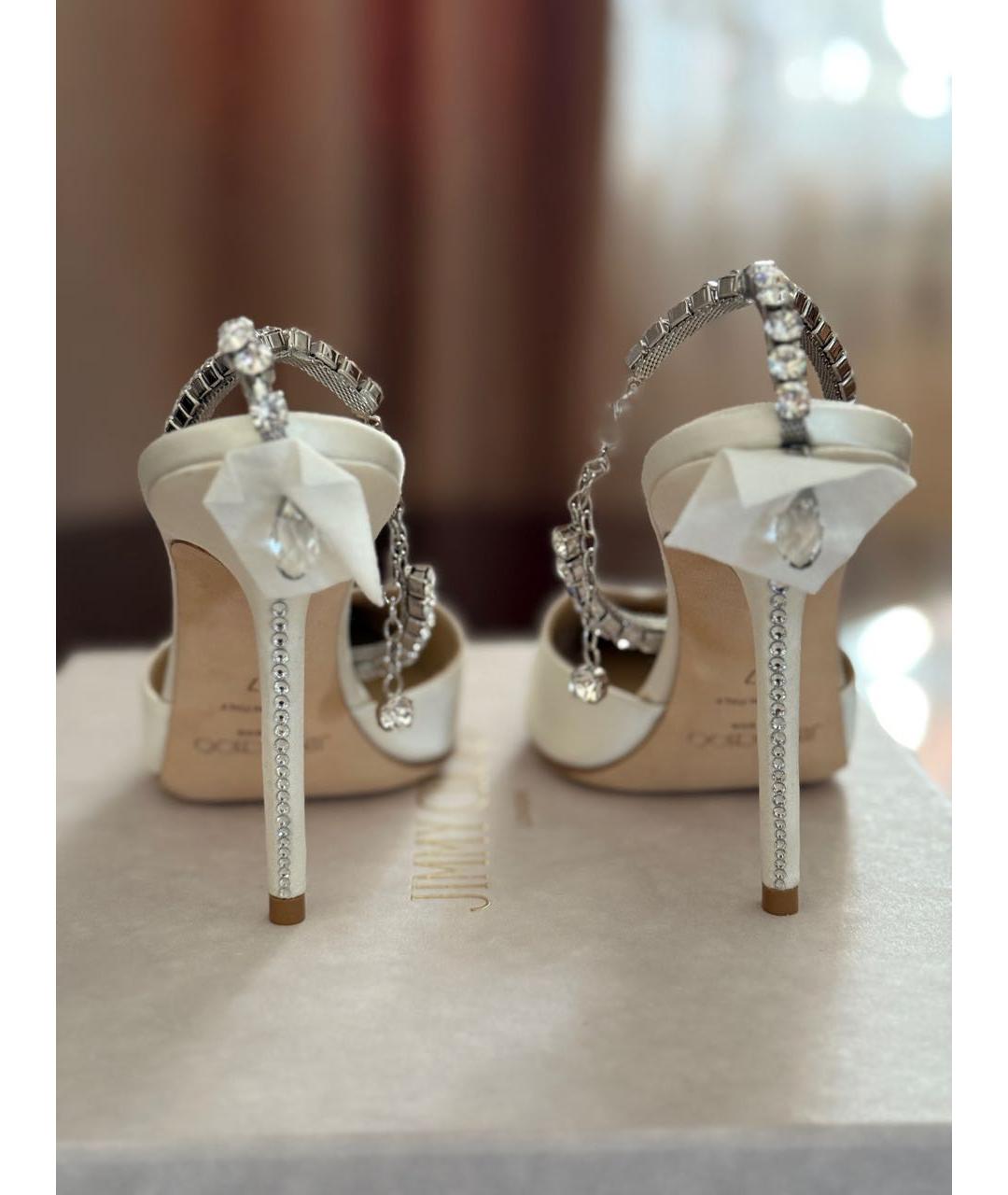 JIMMY CHOO Текстильные лодочки на низком каблуке, фото 4
