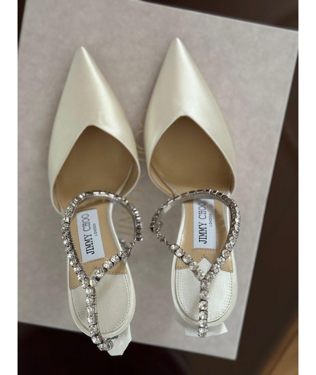 JIMMY CHOO Текстильные лодочки на низком каблуке, фото 3