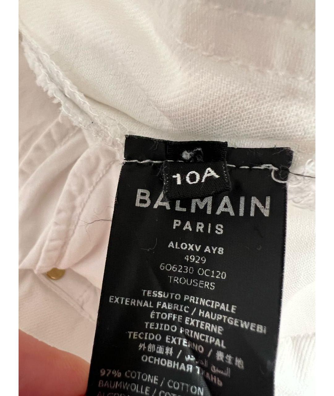 BALMAIN Белые деним детские джинсы, фото 5