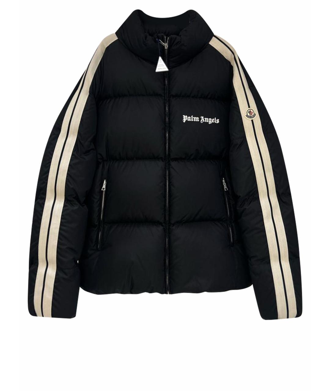 MONCLER Черный полиэстеровый пуховик, фото 1