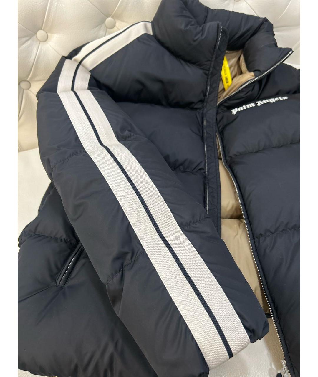 MONCLER Черный полиэстеровый пуховик, фото 8