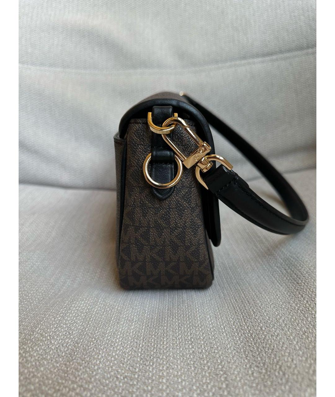 MICHAEL KORS Коричневая кожаная сумка с короткими ручками, фото 2