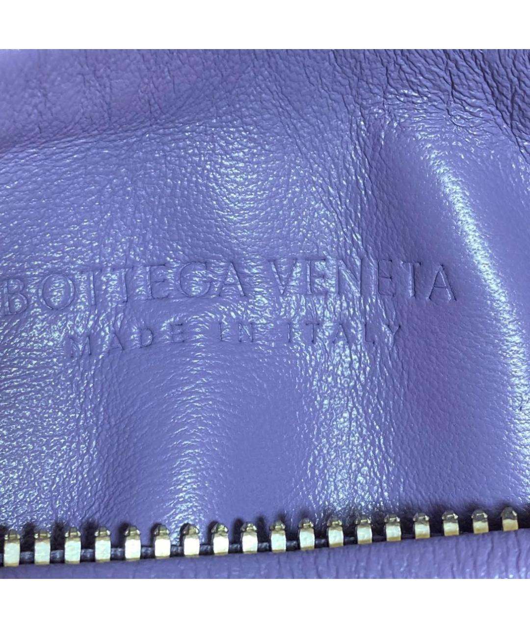 BOTTEGA VENETA Фиолетовая кожаная сумка с короткими ручками, фото 5
