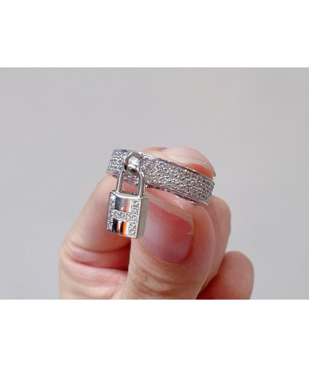 HERMES Серебряное кольцо из белого золота, фото 5