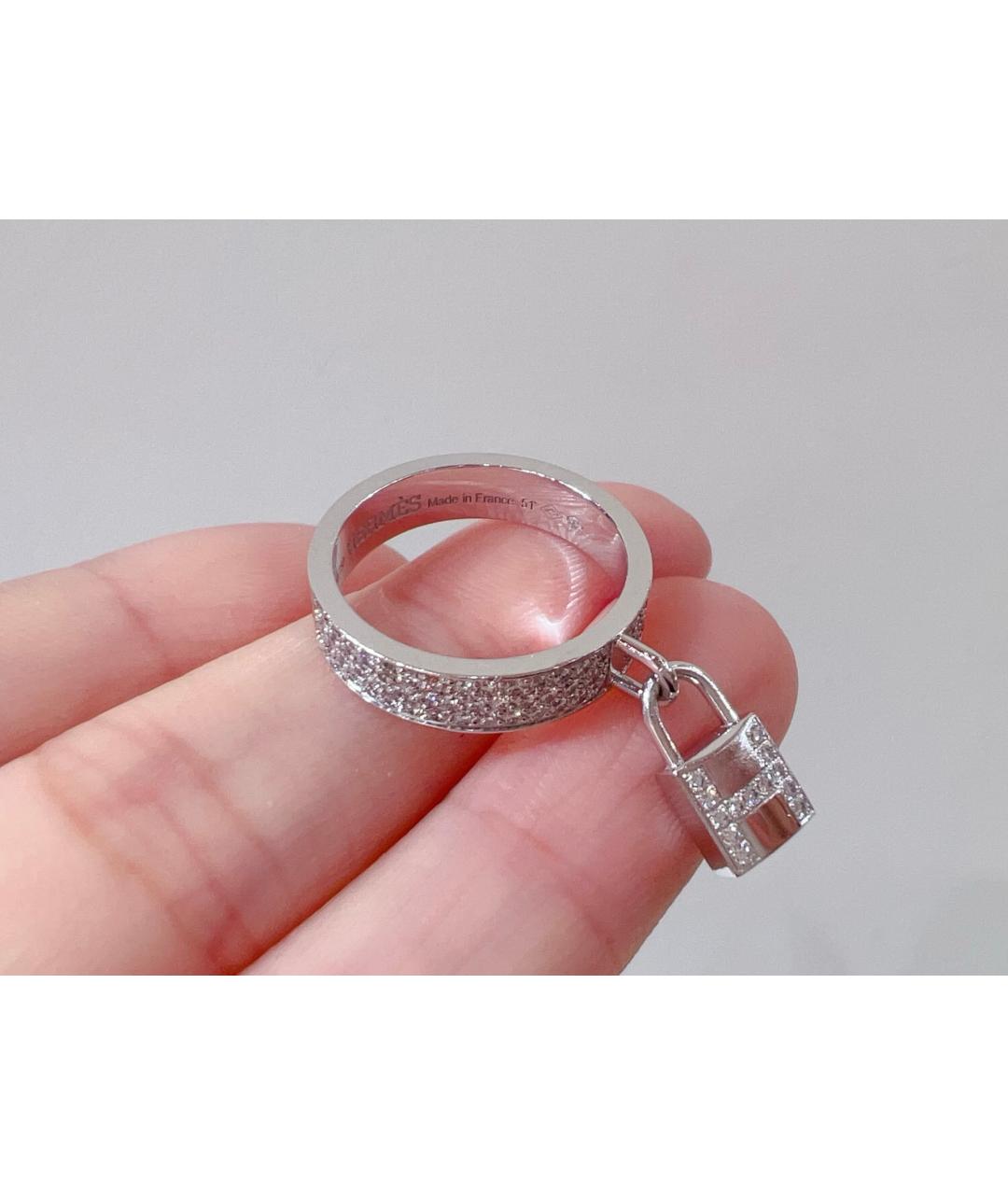 HERMES Серебряное кольцо из белого золота, фото 6