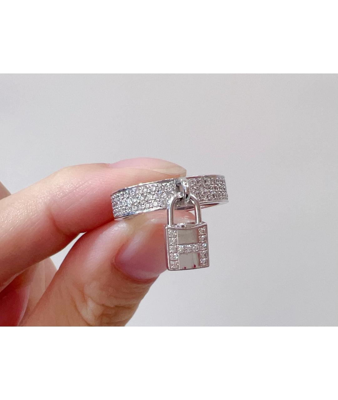 HERMES Серебряное кольцо из белого золота, фото 4