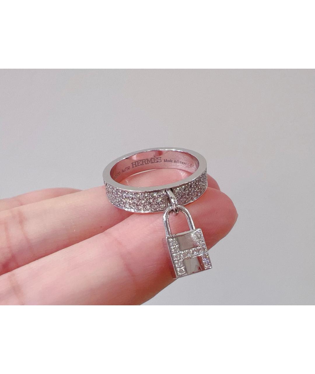HERMES Серебряное кольцо из белого золота, фото 3