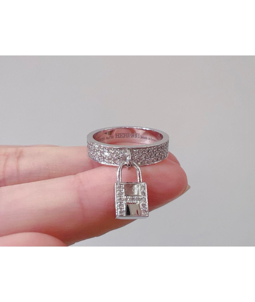 HERMES Серебряное кольцо из белого золота, фото 2