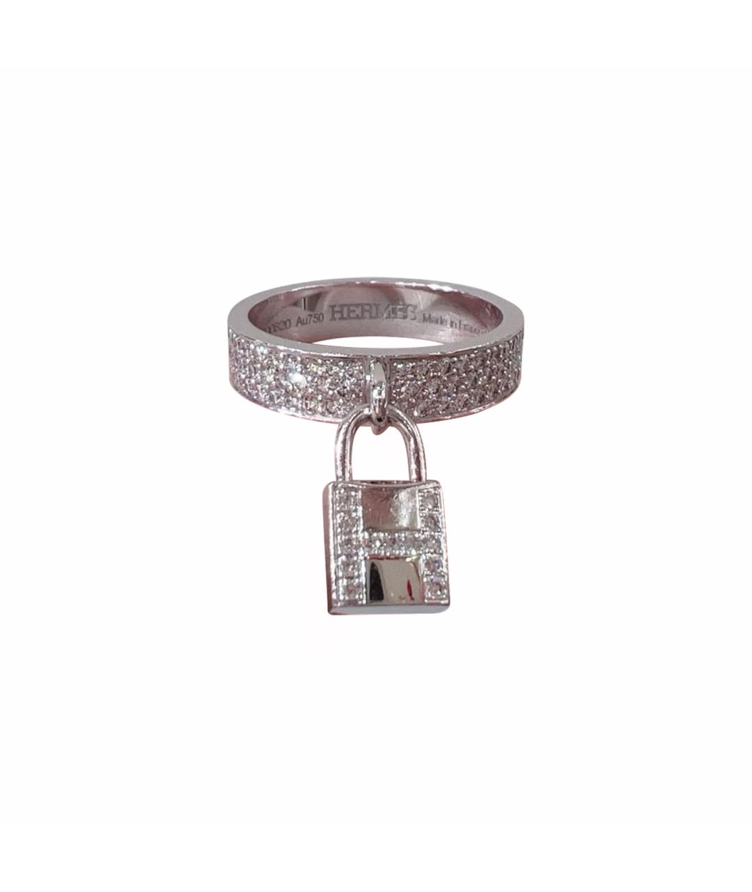 HERMES Серебряное кольцо из белого золота, фото 1