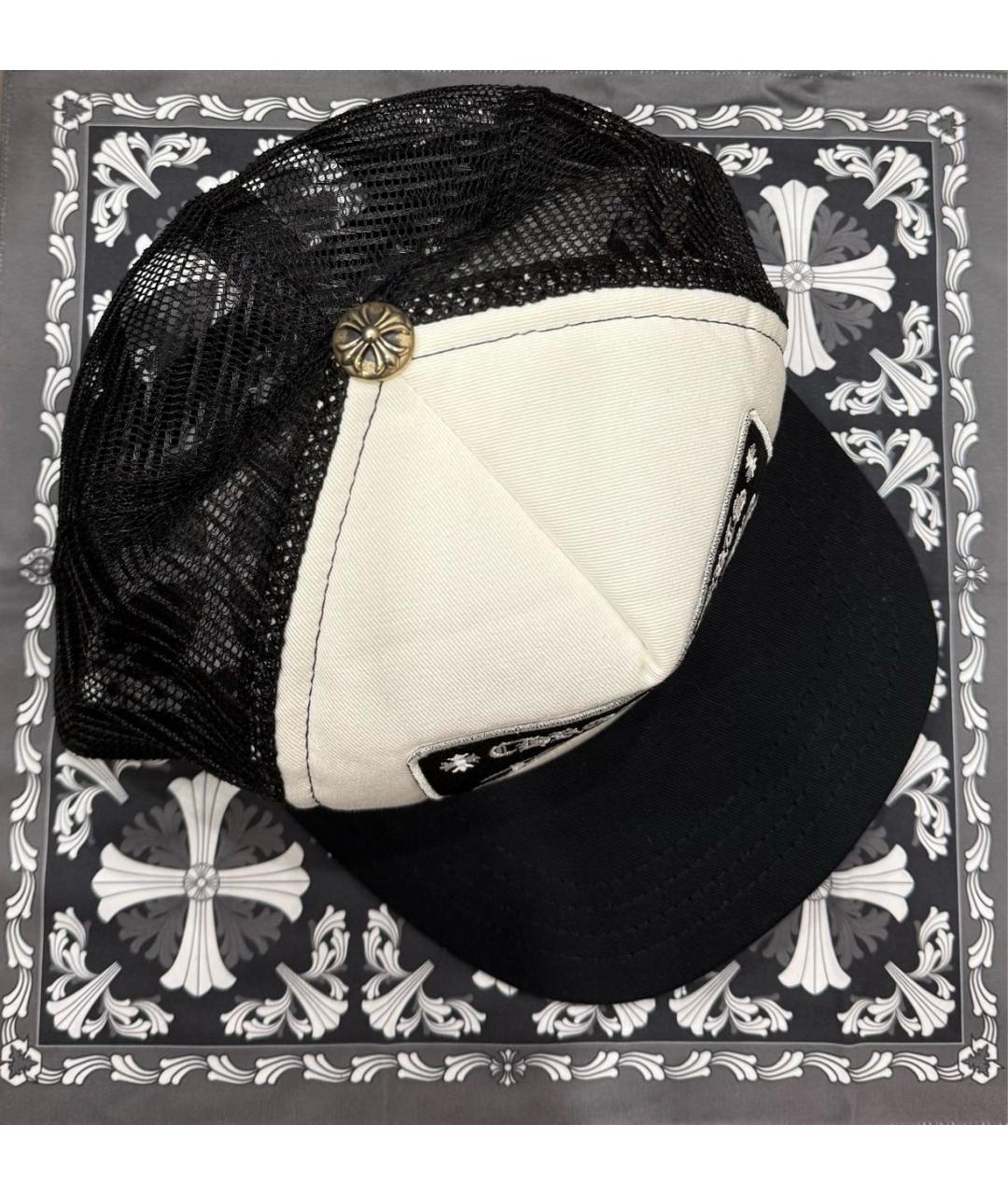 CHROME HEARTS Черная хлопковая кепка/бейсболка, фото 3