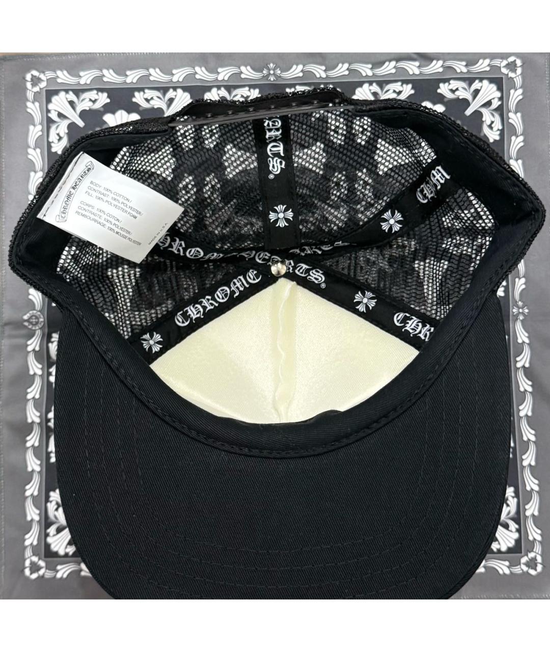 CHROME HEARTS Черная хлопковая кепка/бейсболка, фото 5