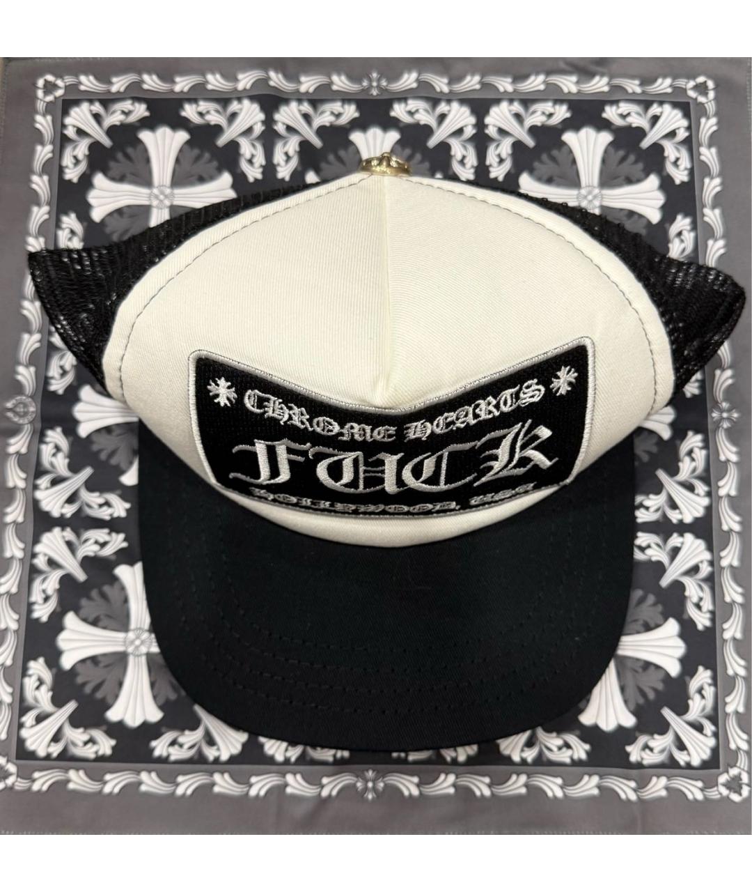 CHROME HEARTS Черная хлопковая кепка/бейсболка, фото 2