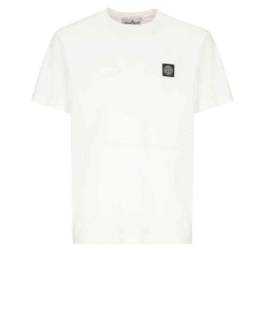 STONE ISLAND Белая футболка, фото 1