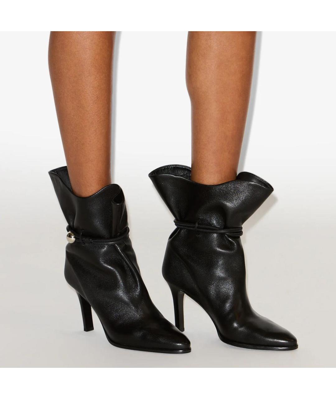 ISABEL MARANT Черные кожаные сапоги, фото 5