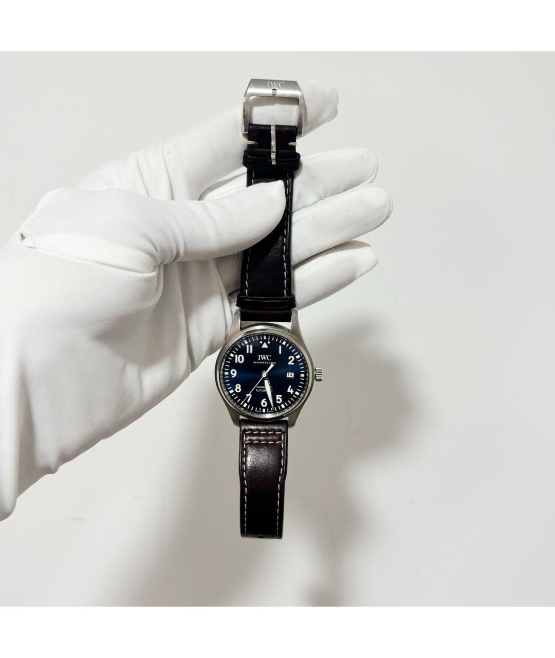IWC Голубые металлические часы, фото 2