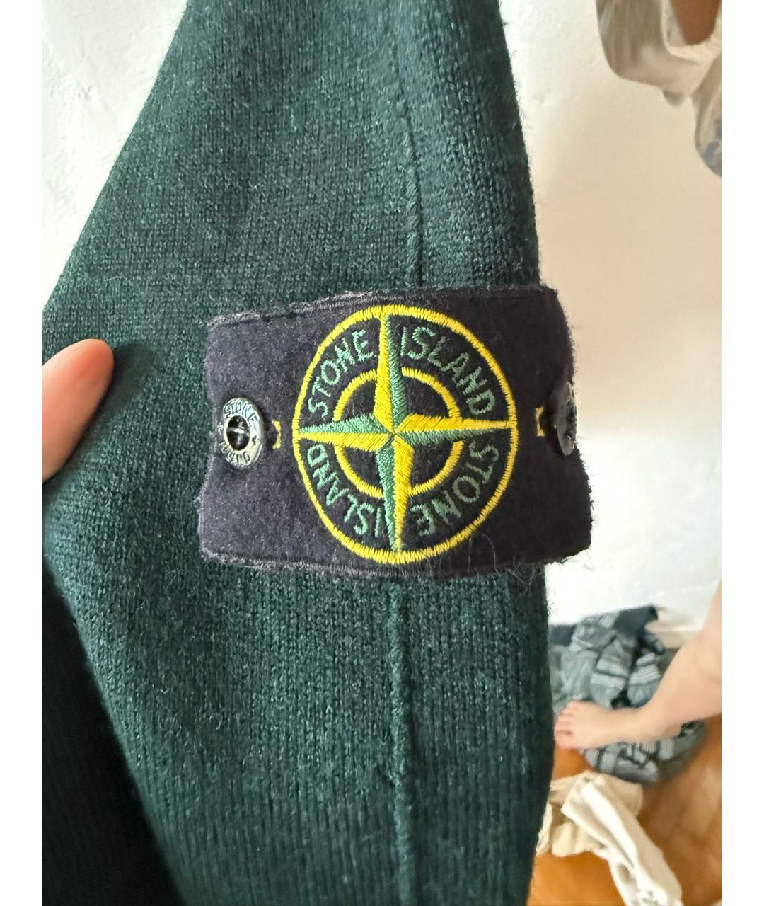 STONE ISLAND SHADOW PROJECT Зеленый шерстяной джемпер / свитер, фото 3