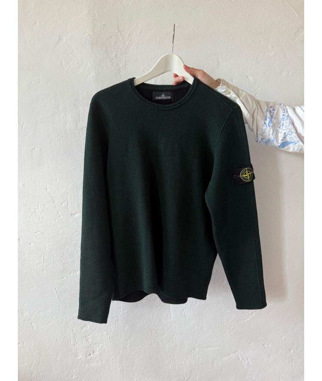 STONE ISLAND SHADOW PROJECT Зеленый шерстяной джемпер / свитер, фото 6