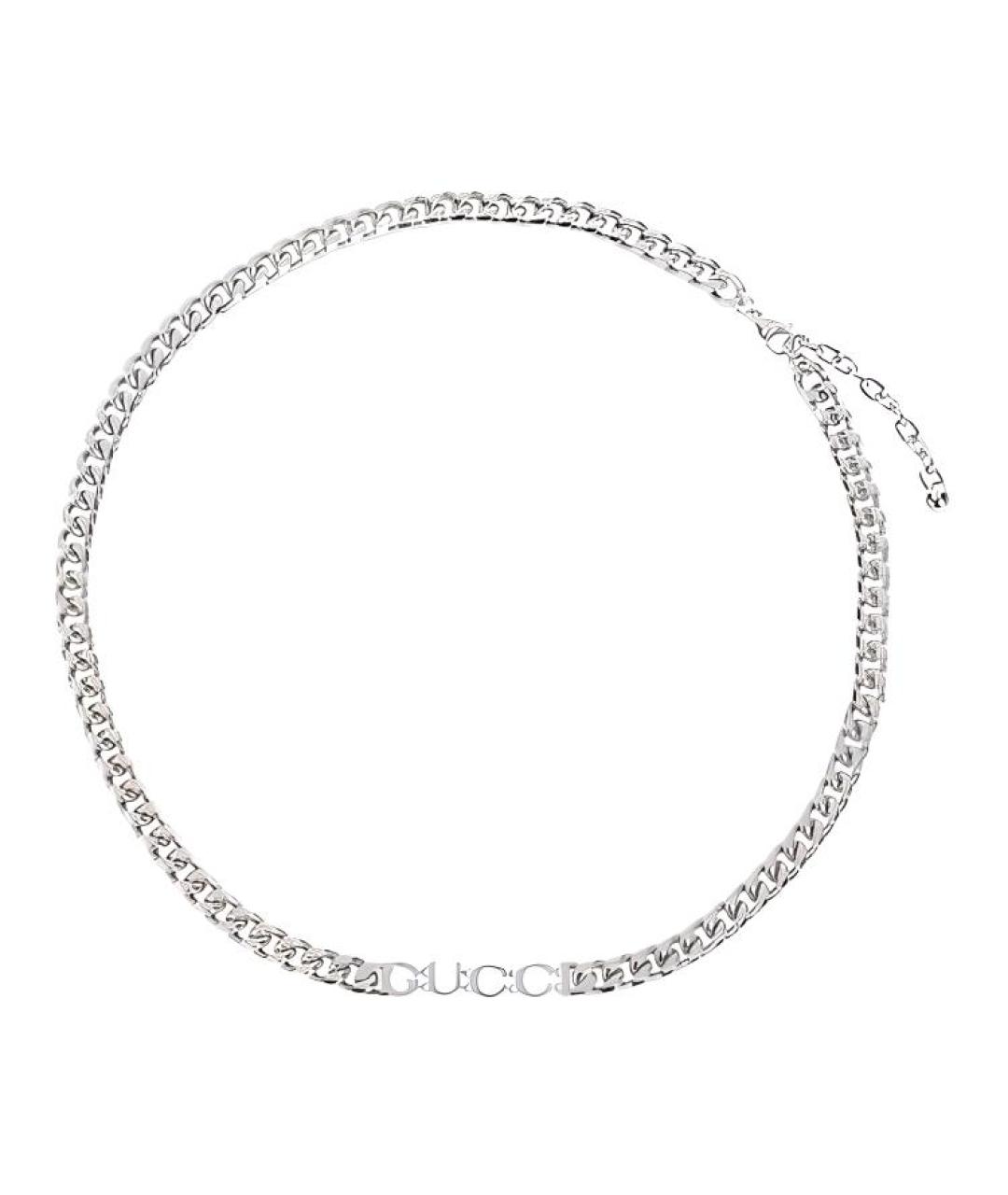 GUCCI Серебряное металлическое колье, фото 1